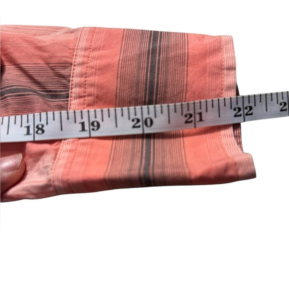 Eddie Bauer 100 | 2x 100 | 2 Cotton Poplin Button-up top pink gray white Small - Picture 10 of 11